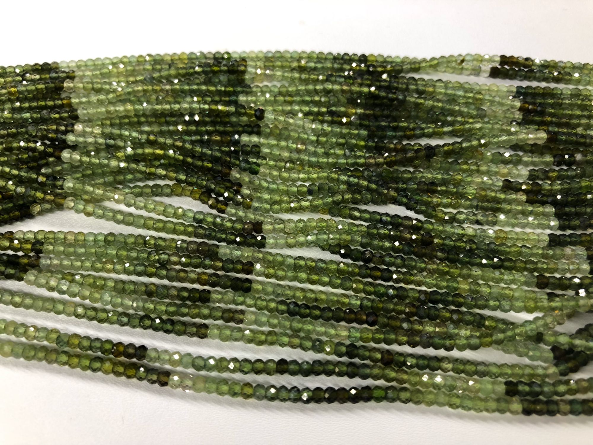 Natural  Tourmaline Rondelles Faceted