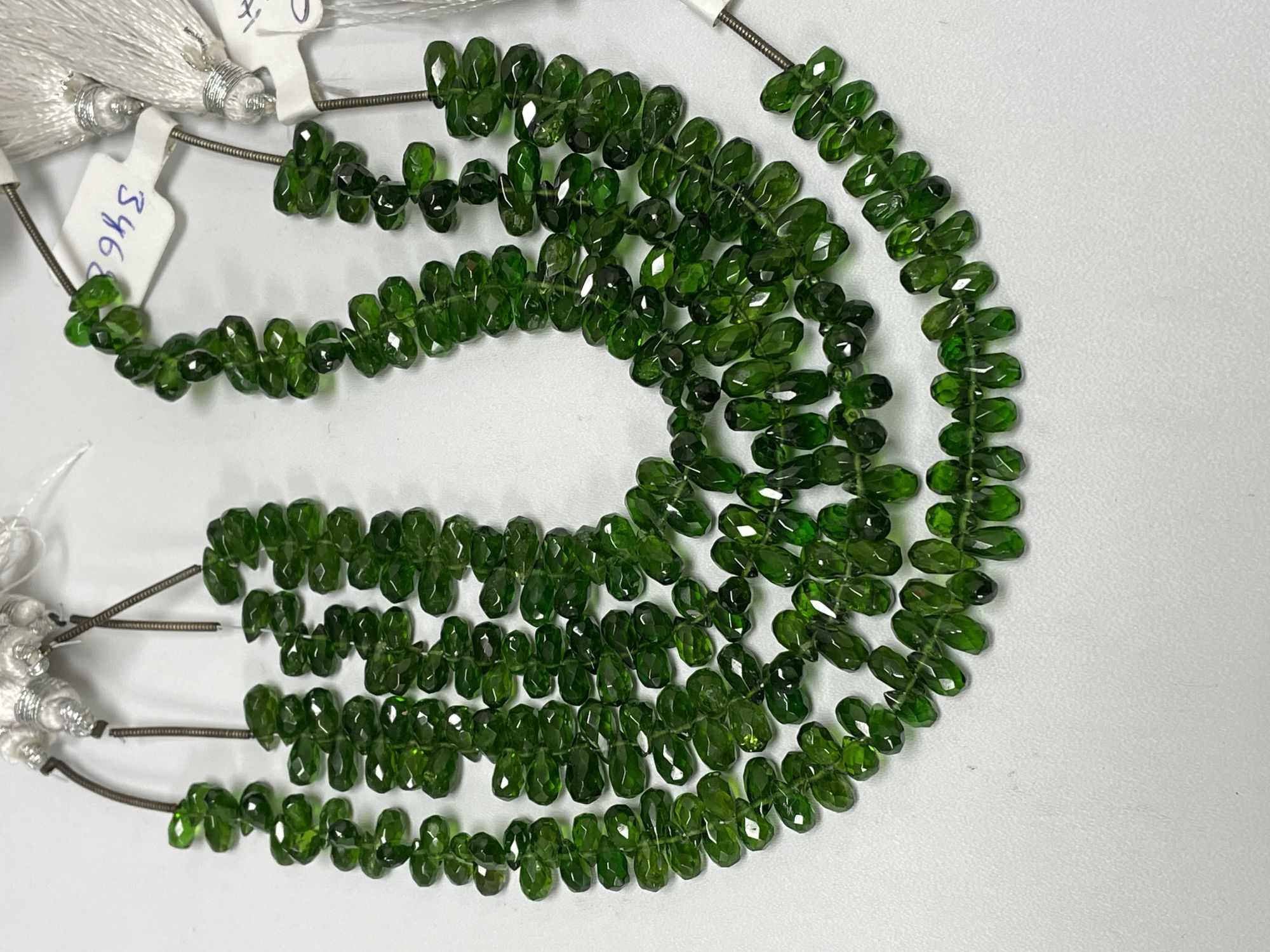 Chrome Diopside Drop Faceted