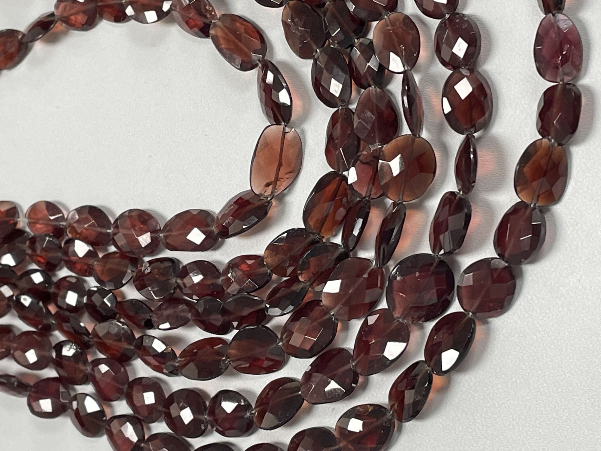 Red Garnet Oval Faceted
