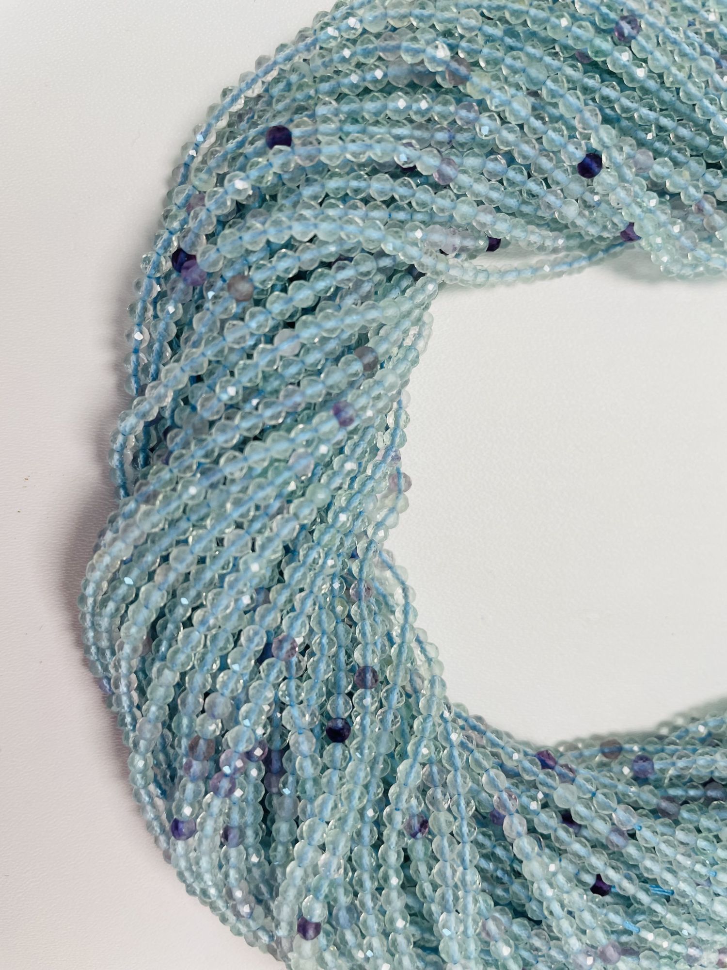 Flourite Rondelle Faceted