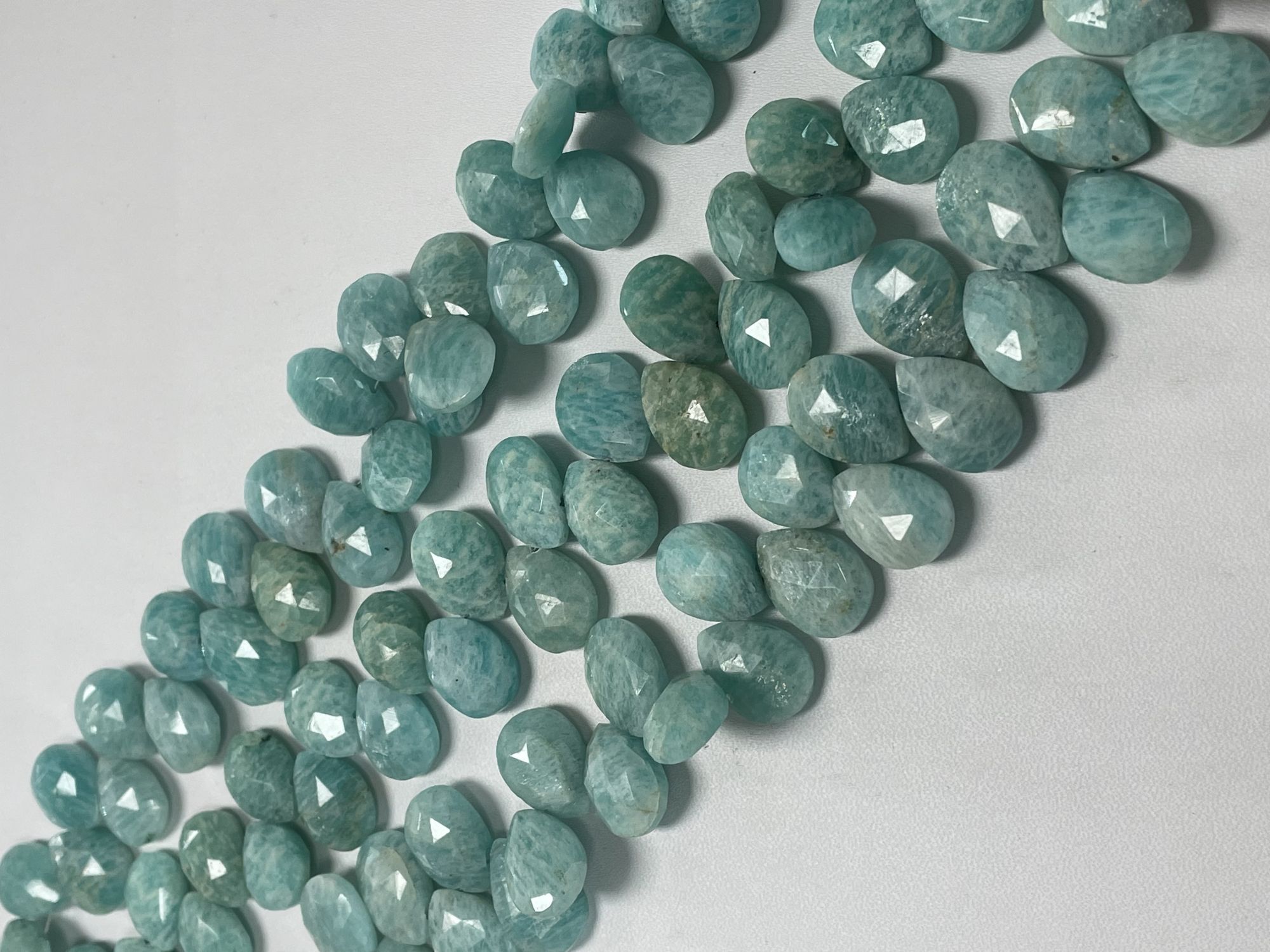 Amazonite Pear Faceted