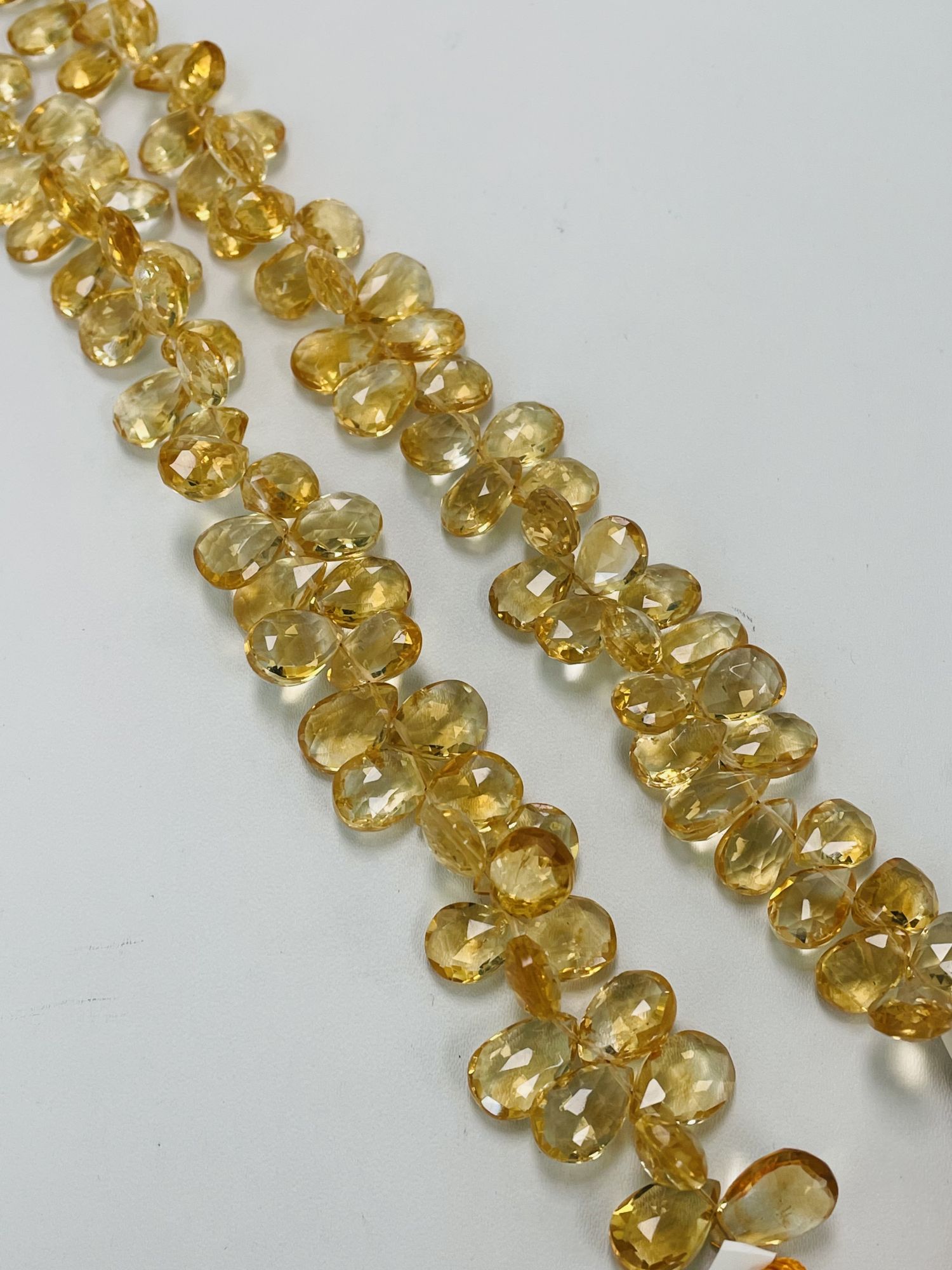 Citrine Pear Faceted