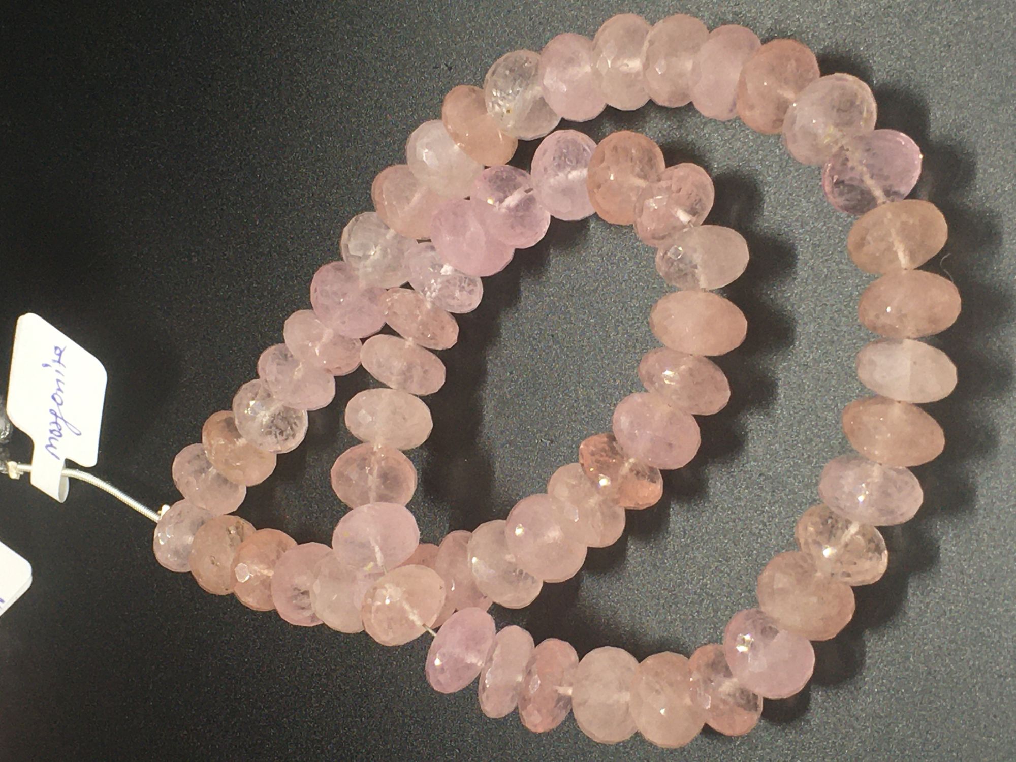 Morganite Rondelle Faceted