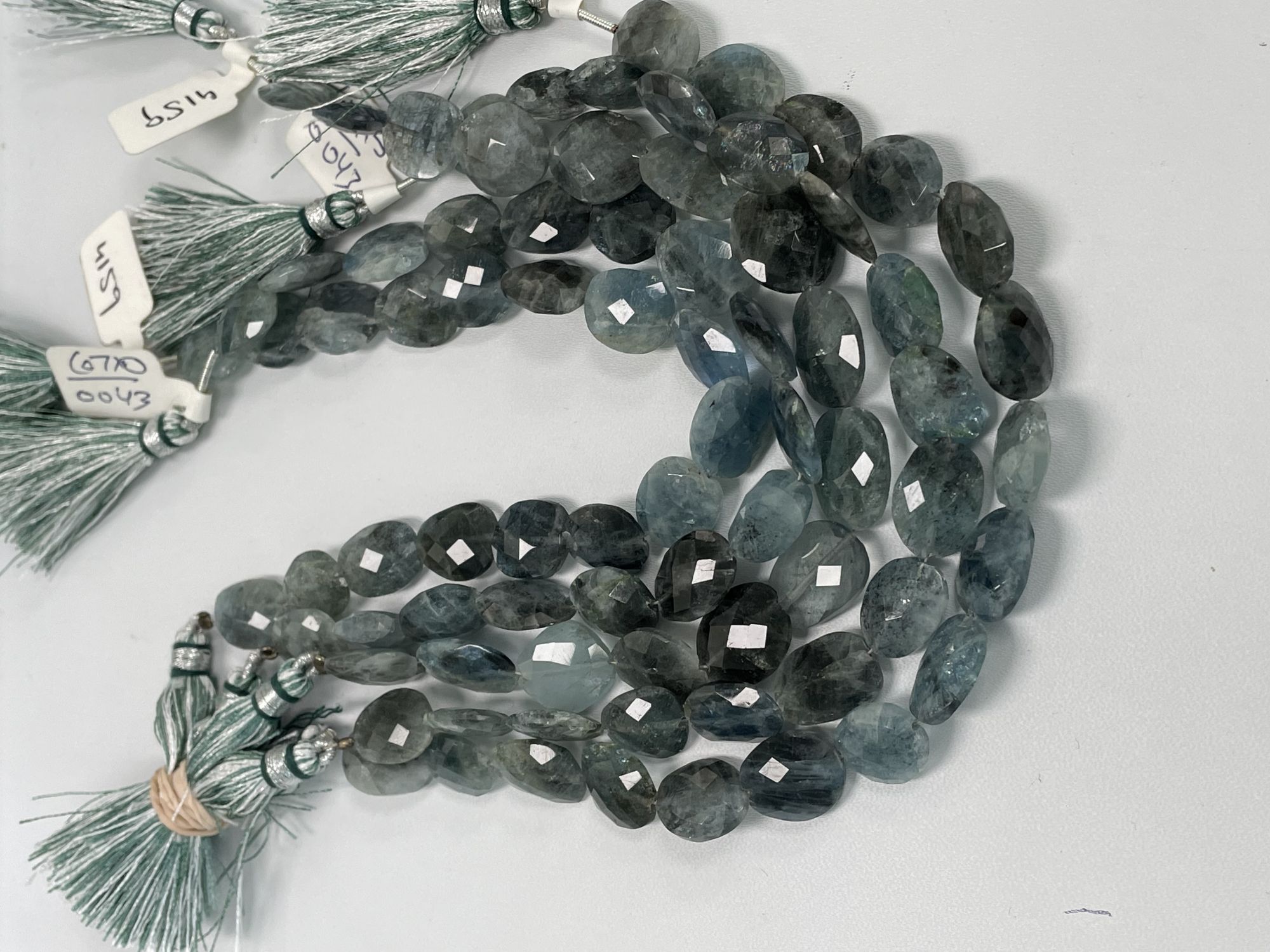 Moss Aquamarine Nugget Faceted