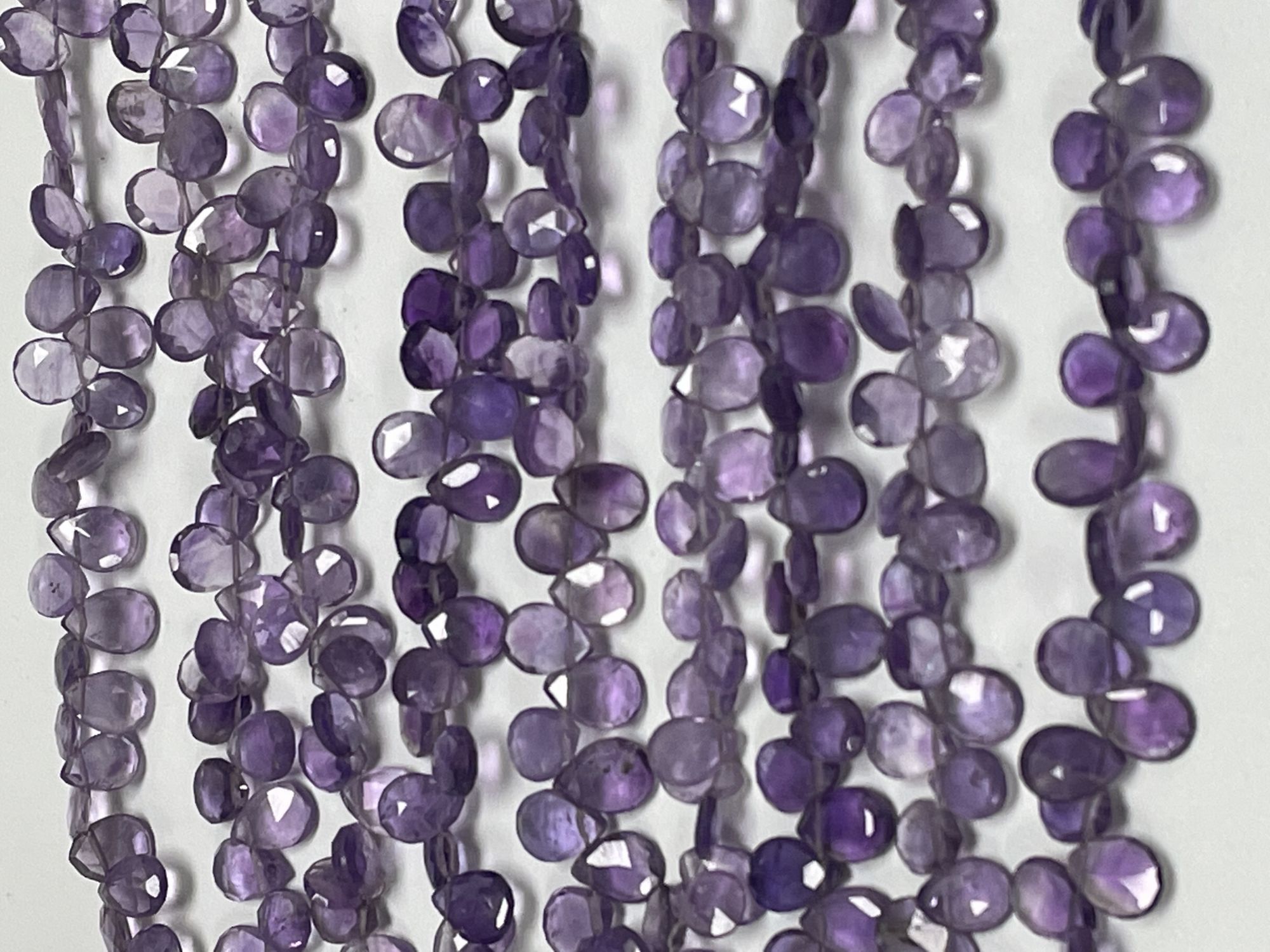 Purple Amethyst Pear Faceted