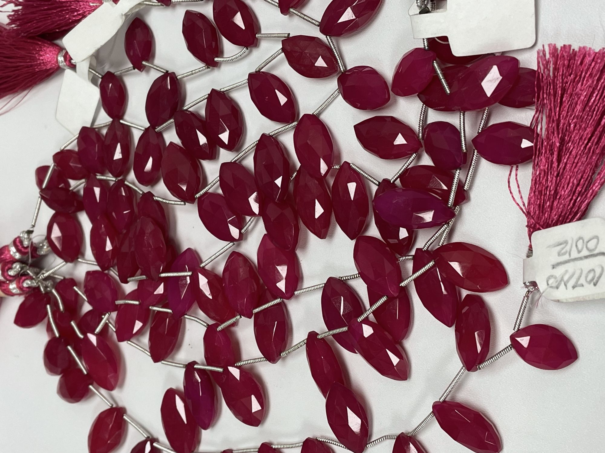 Pink Chalcedony Marquise Faceted