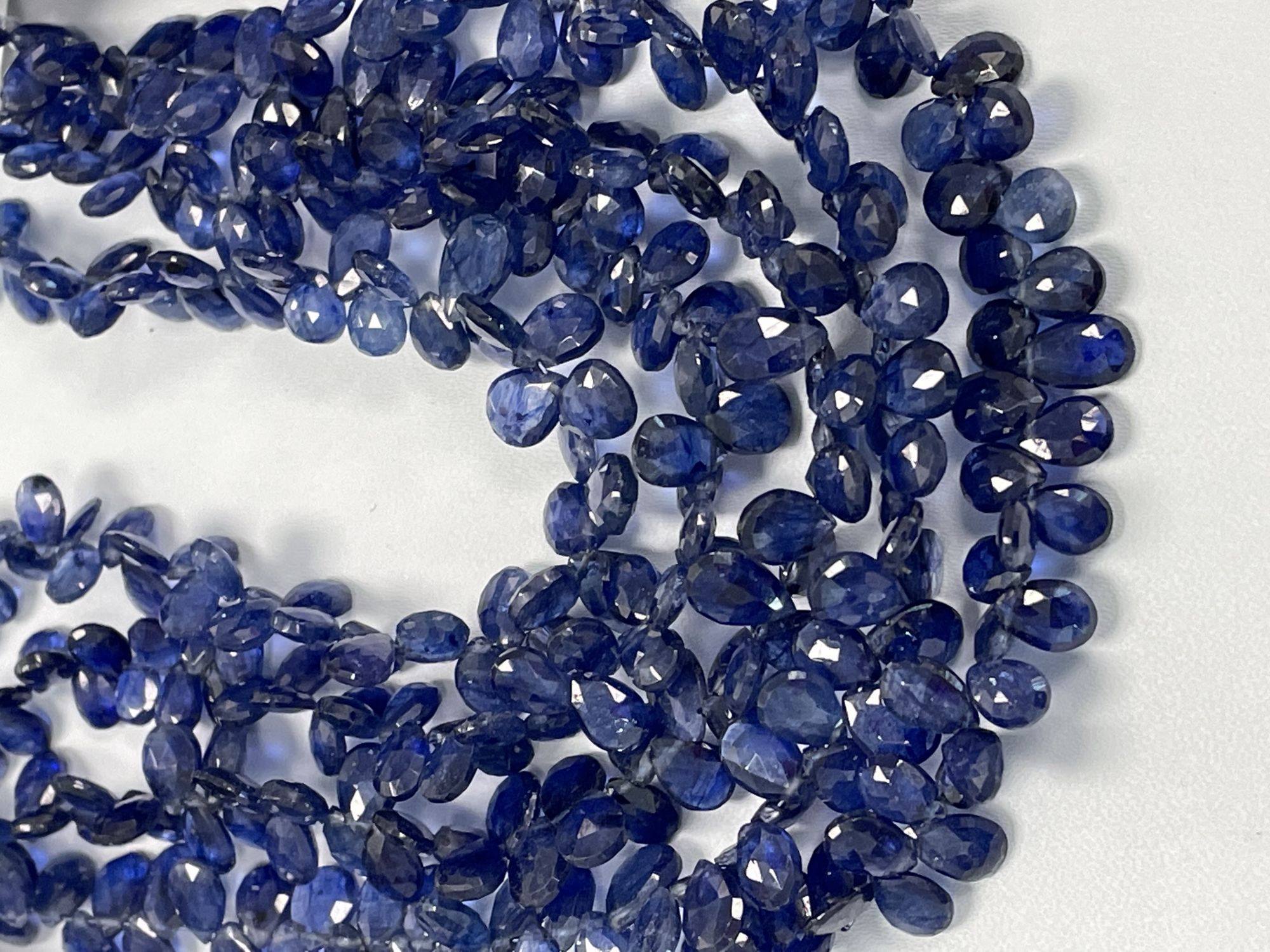 Blue Sapphire Pear Faceted