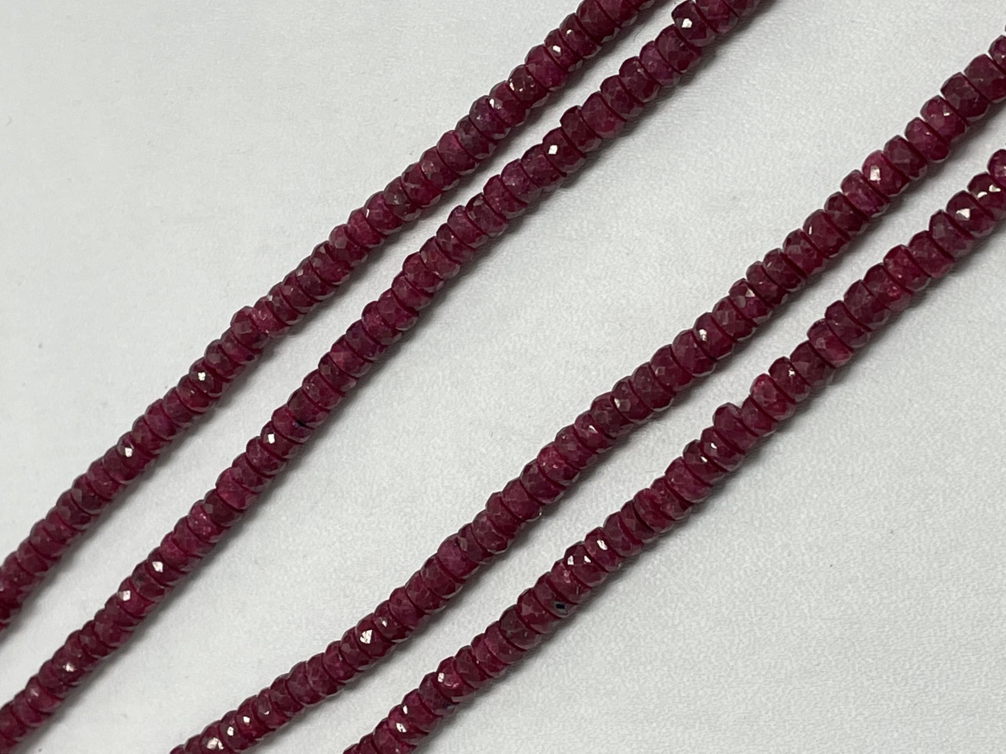 Ruby Rondelle Faceted