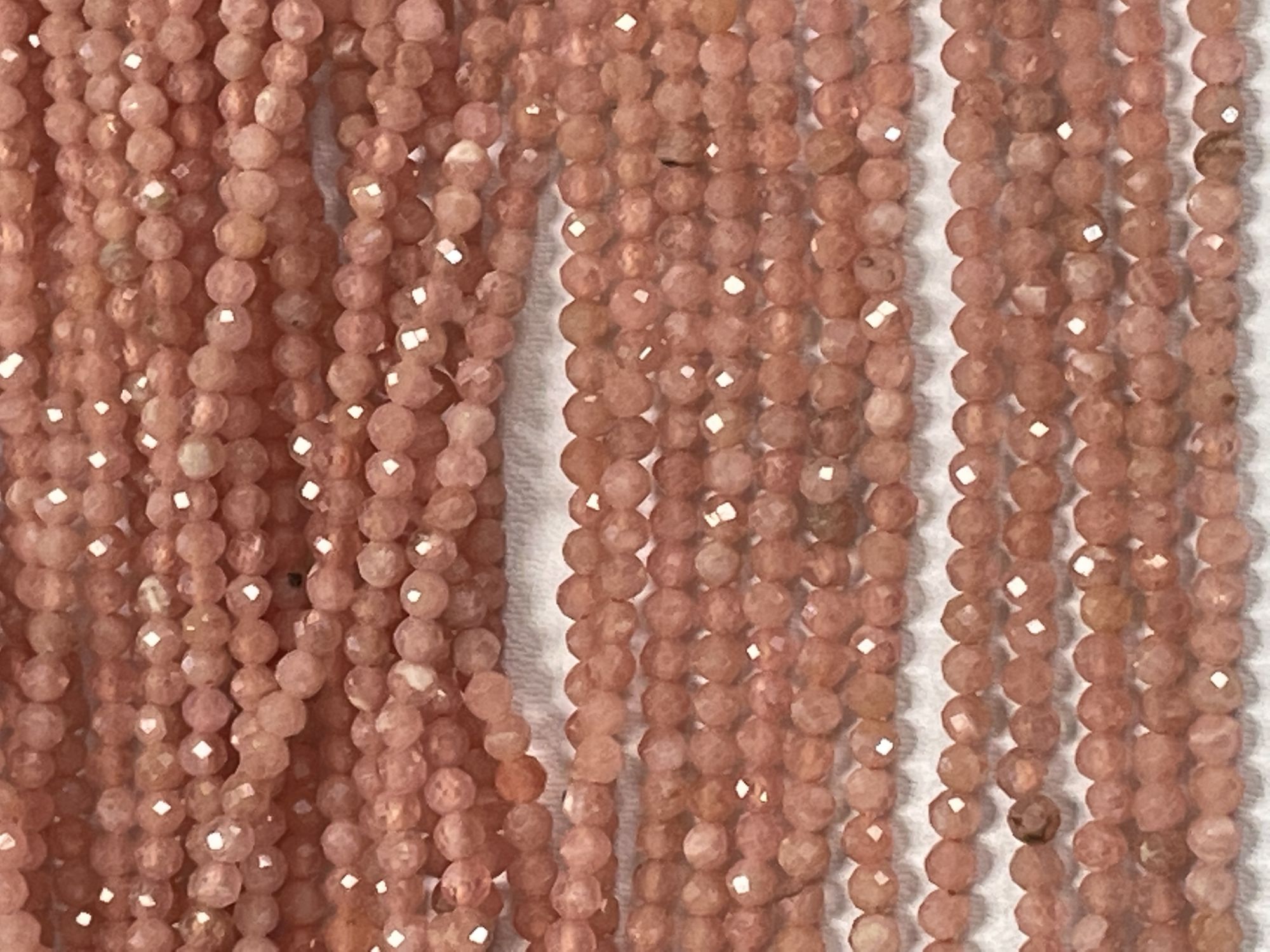 Rhodochrosite Rondelle Faceted