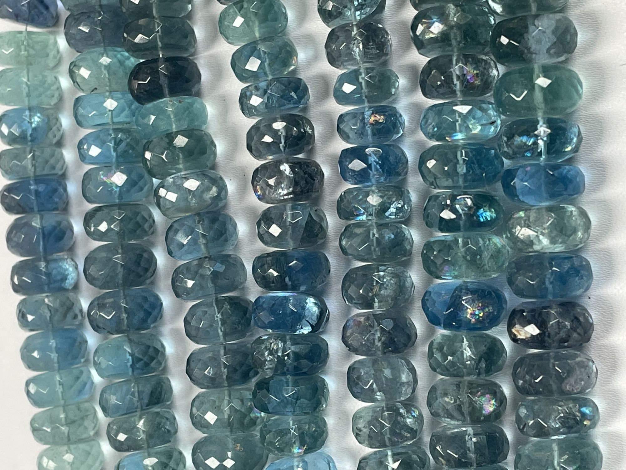 Fluorite Rondelle Faceted