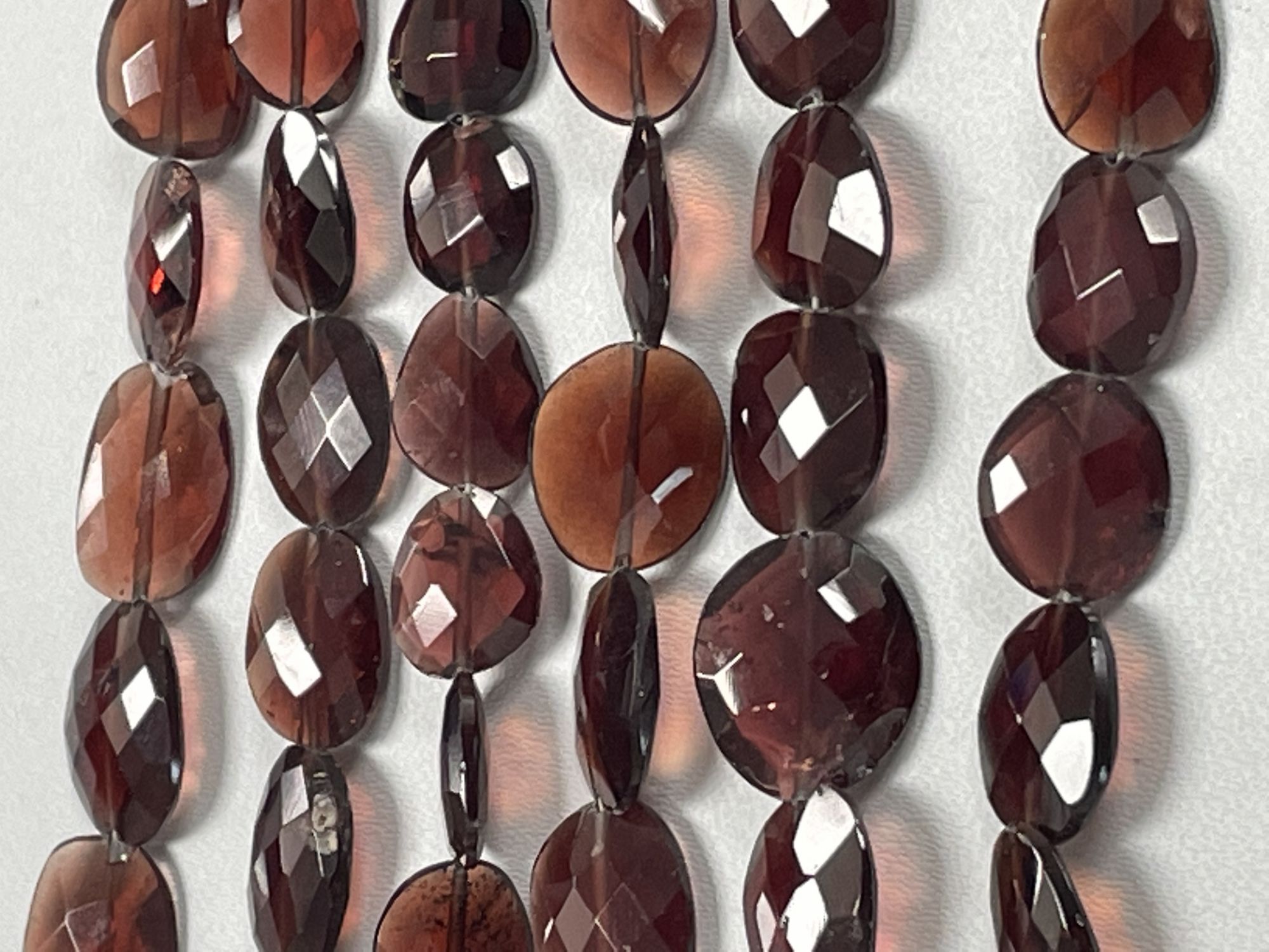 Red Garnet Oval Faceted