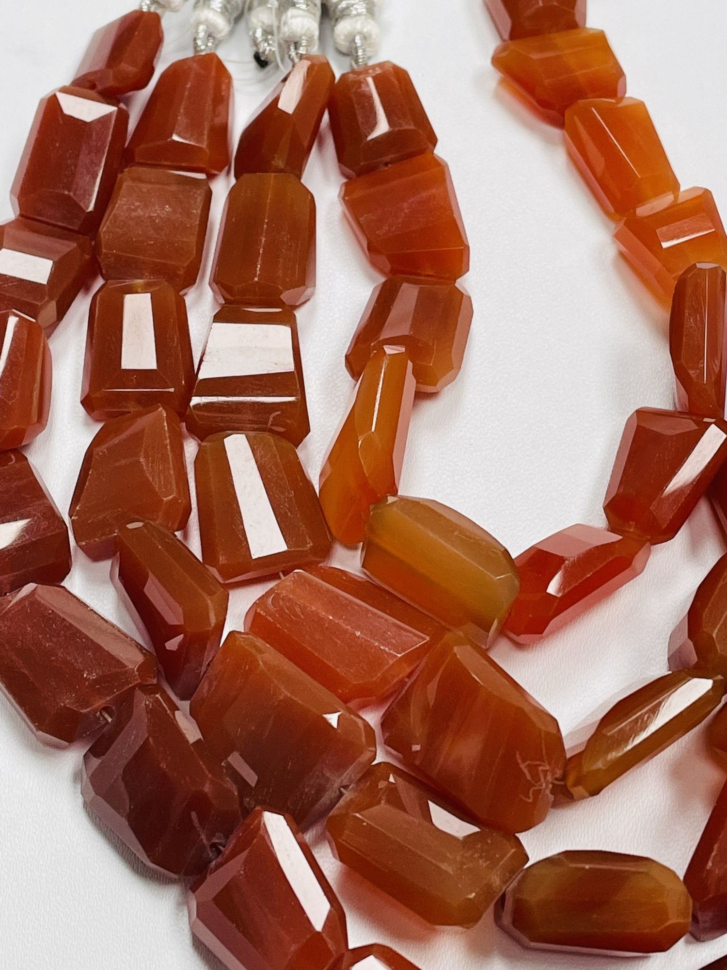 Carnelian Nugget Faceted