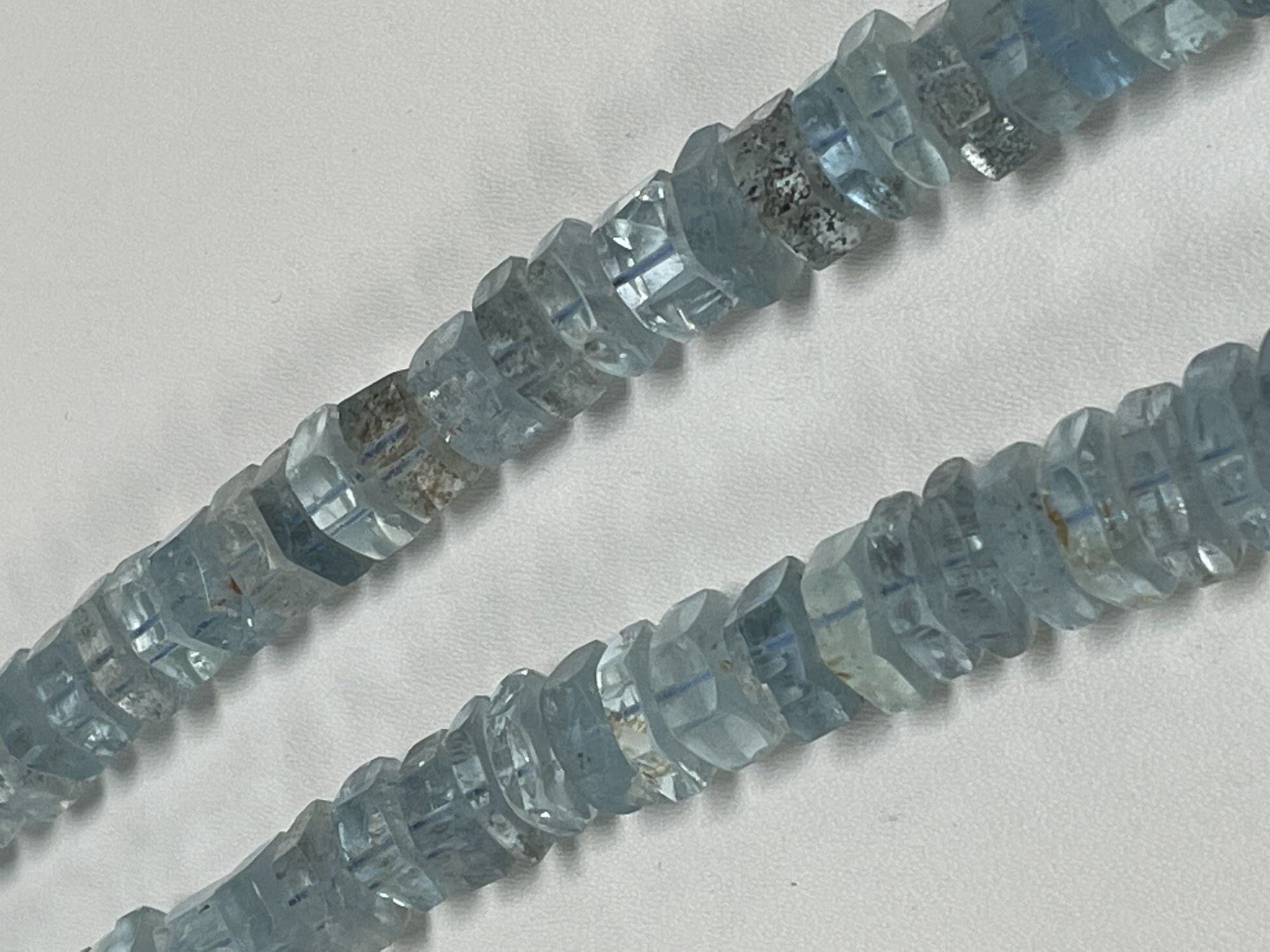 Copper Aquamarine Bolt Faceted