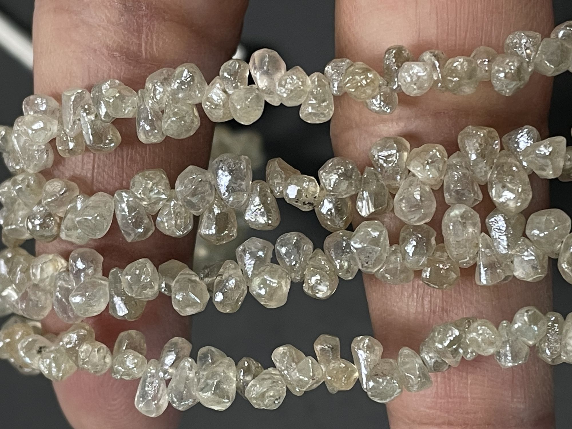 Zircon Drop Organic Cut Faceted