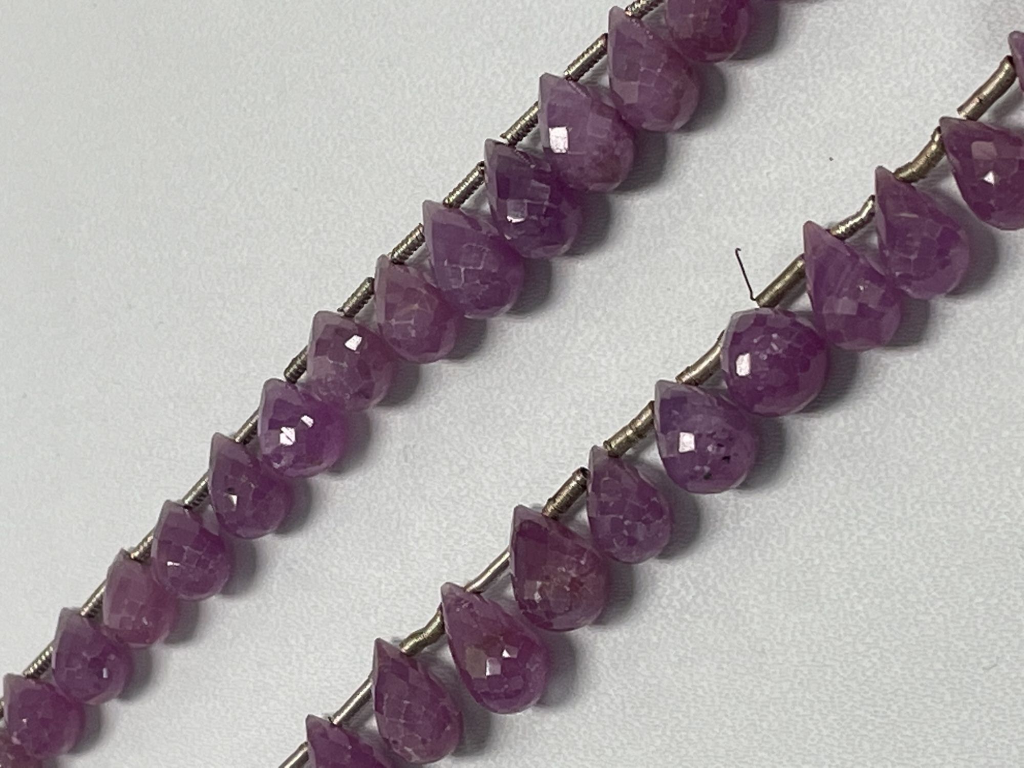 Multi Color Sapphire Drop Faceted