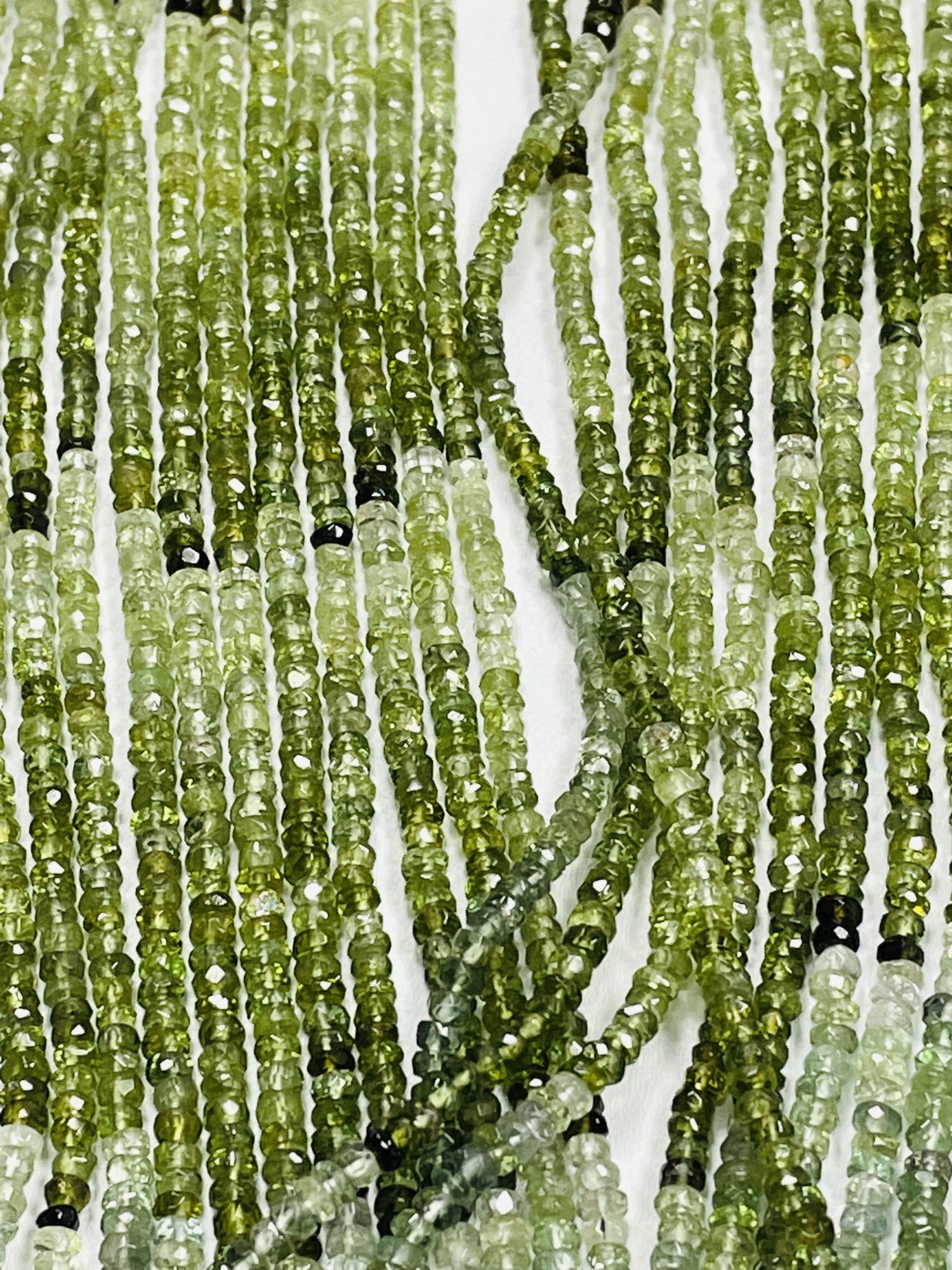 Shaded Tourmaline Rondelle Faceted