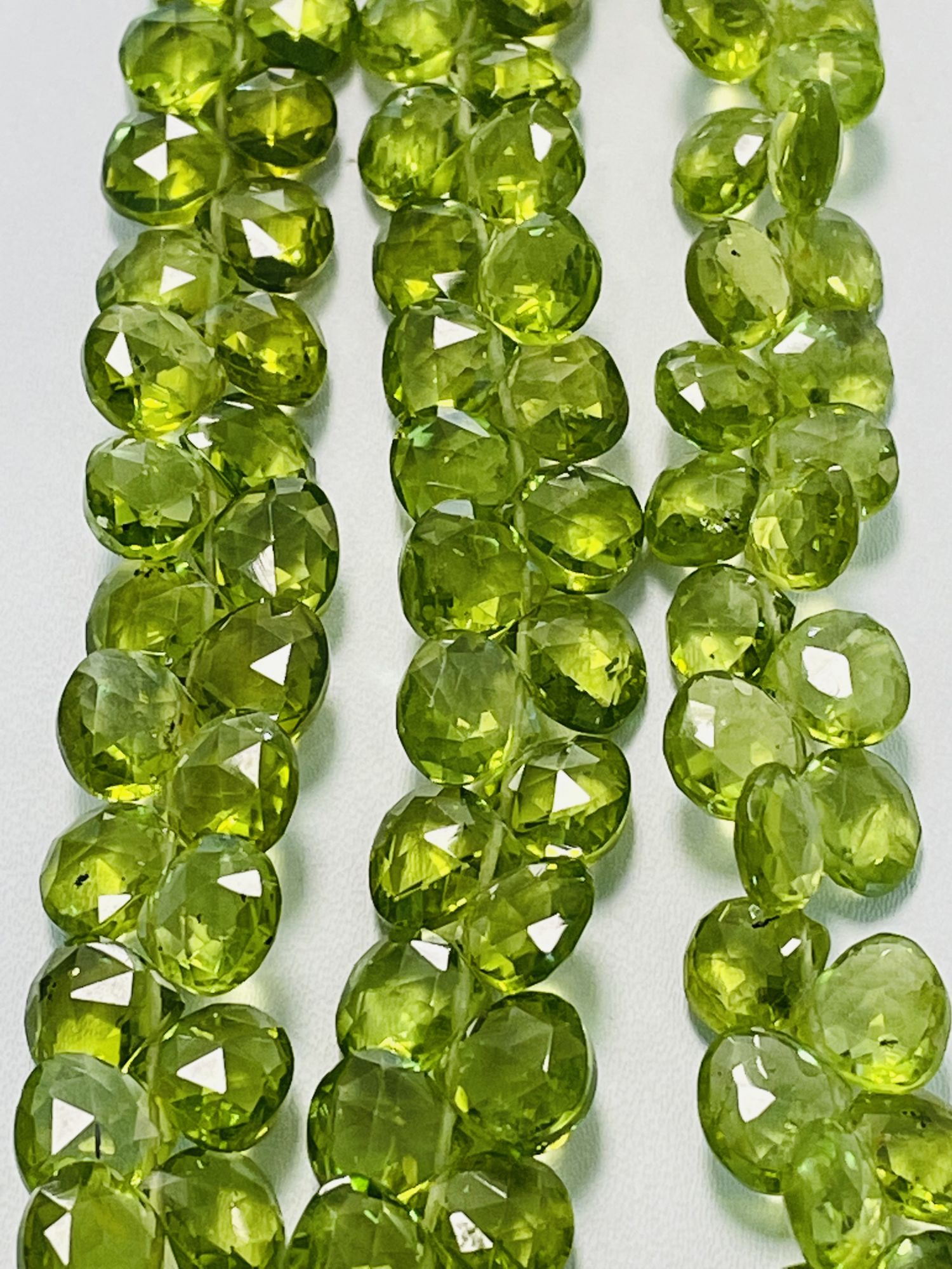 Peridot Heart Faceted