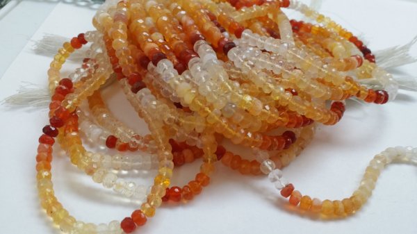 Fire Opal Rondelle