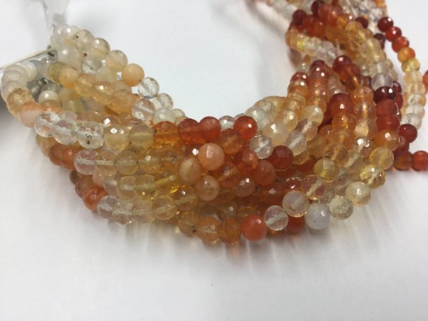 Fire Opal Rounds Faceted