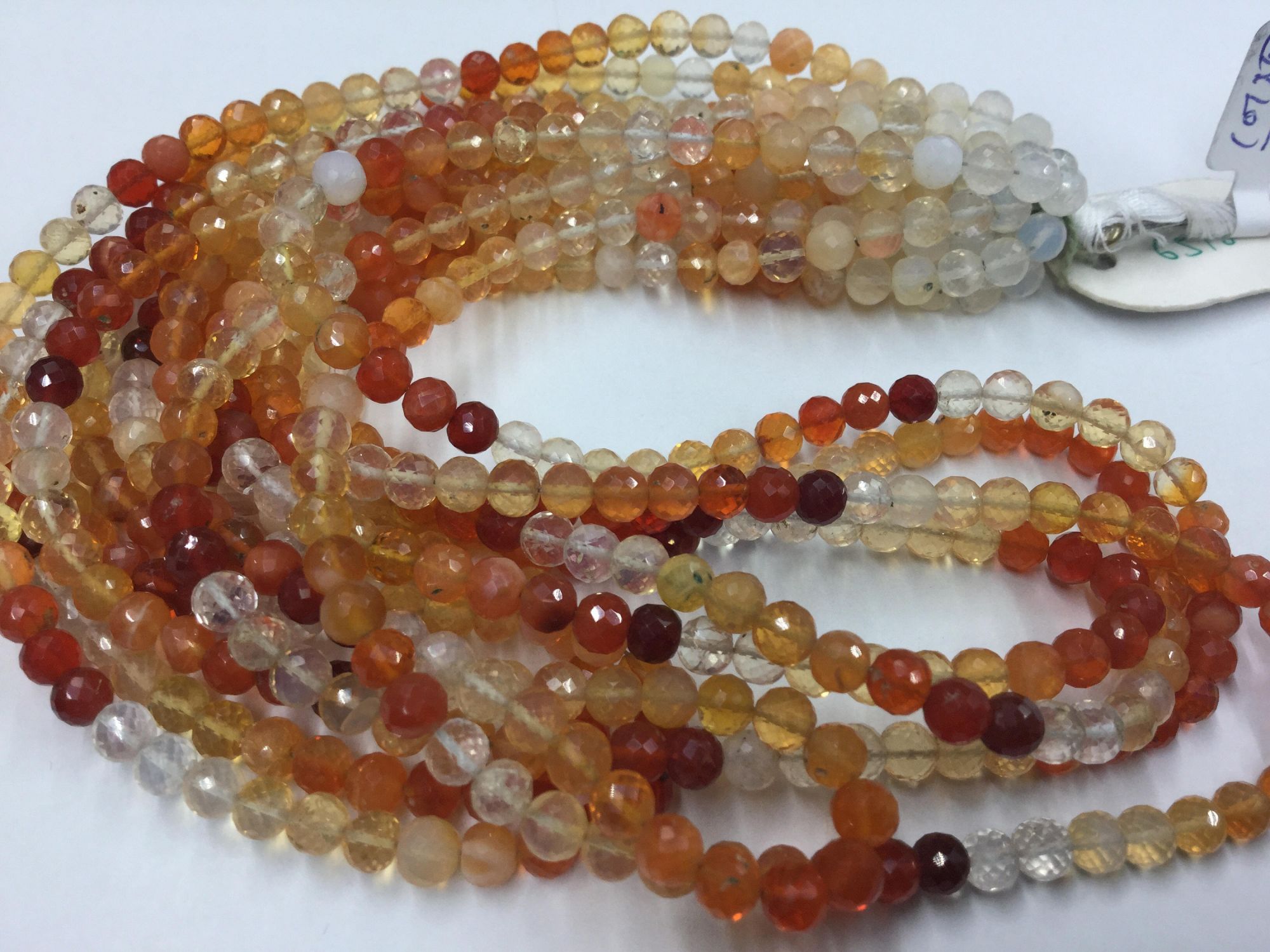 Fire Opal Rounds Faceted