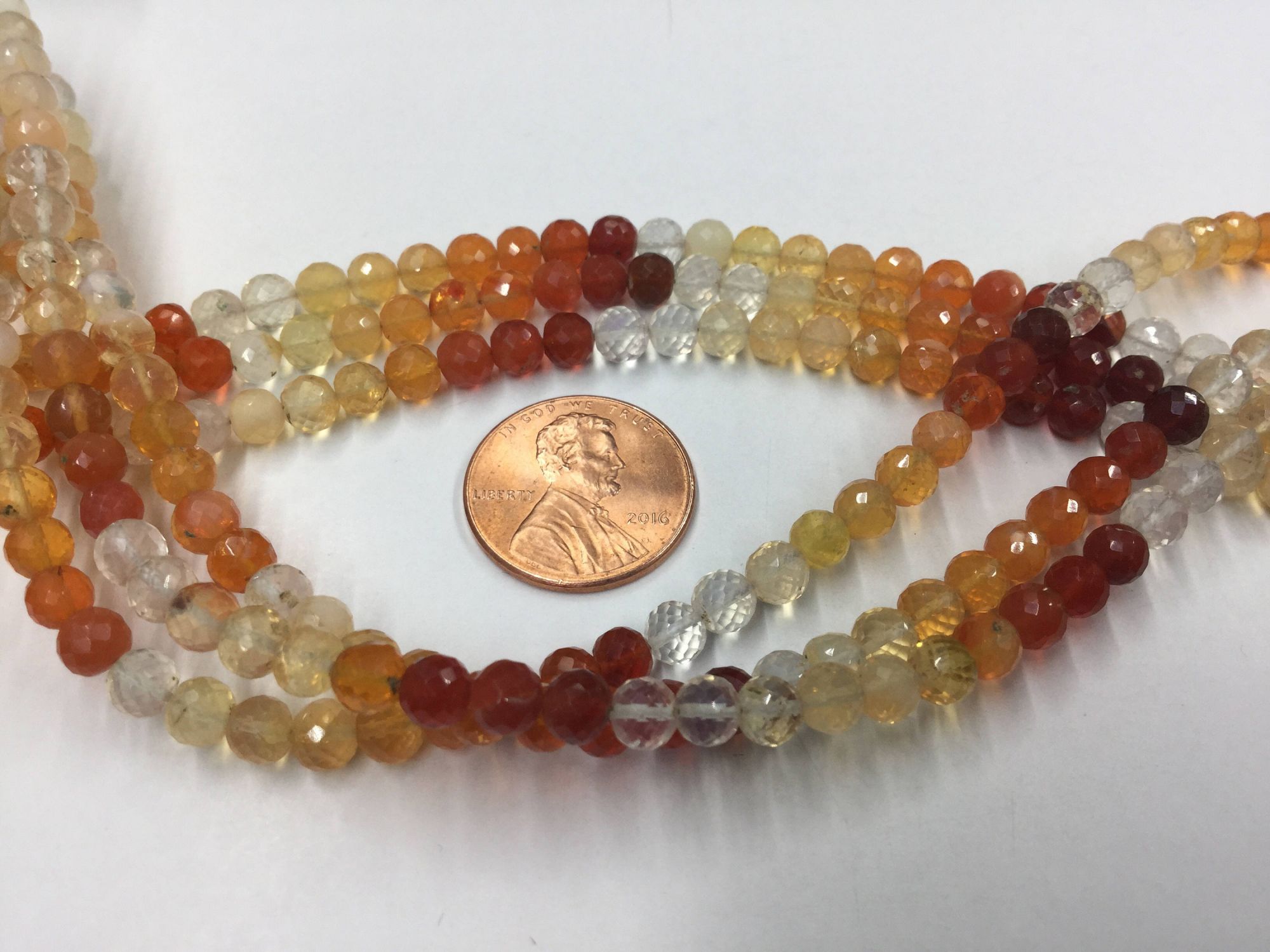 Fire Opal Rounds Faceted