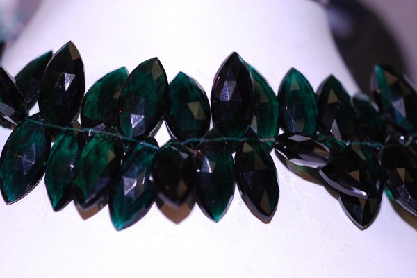 Forest Green Hydro Quartz Marquise