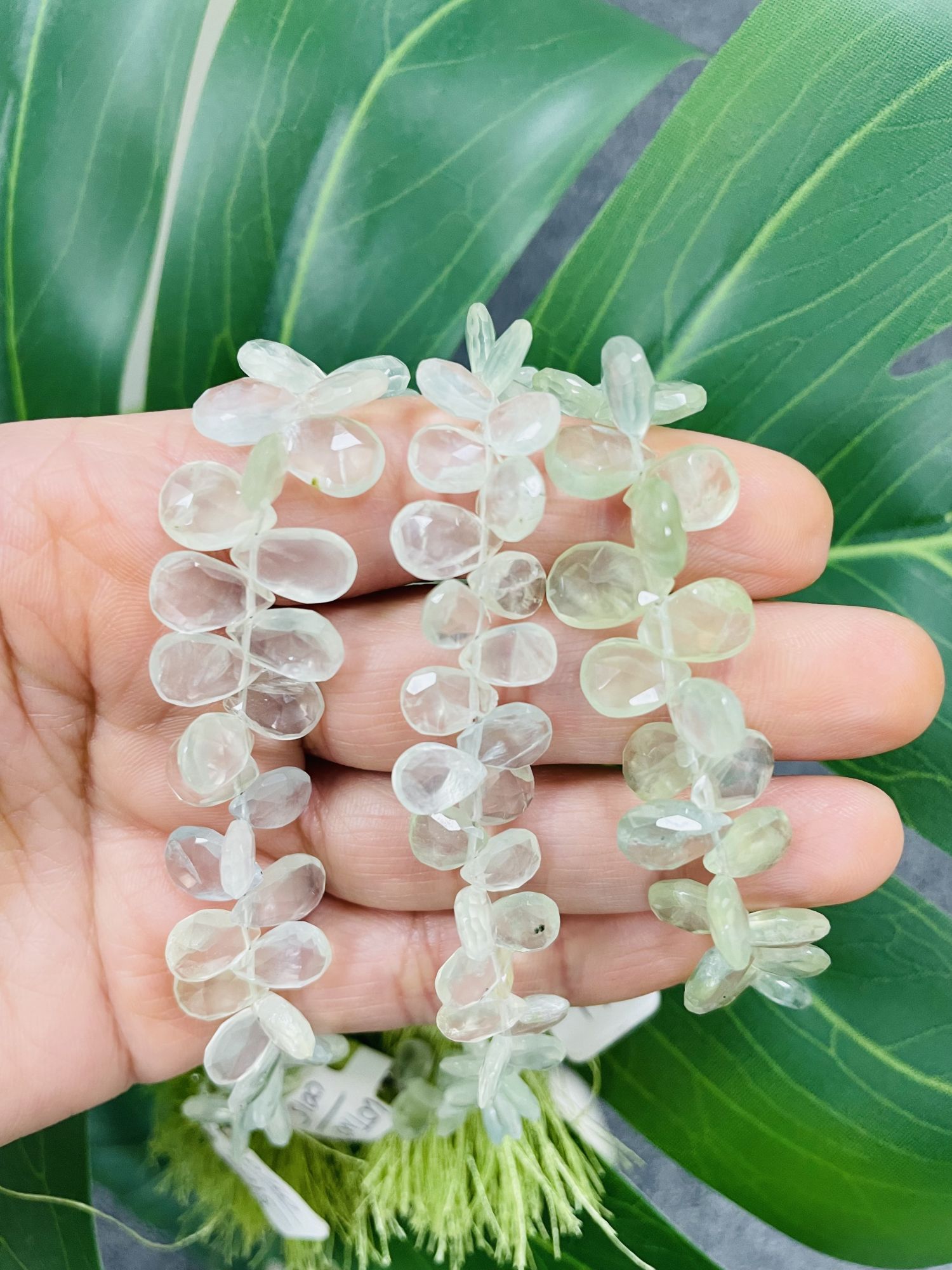 Prehnite Pear Faceted