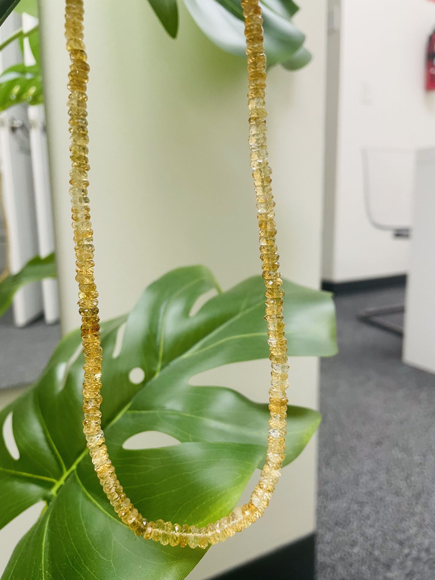 Citrine Rondelle Faceted