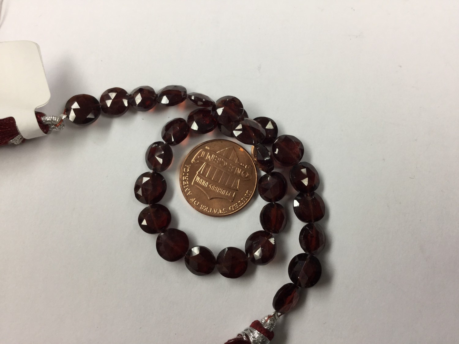 Garnet Coins Faceted