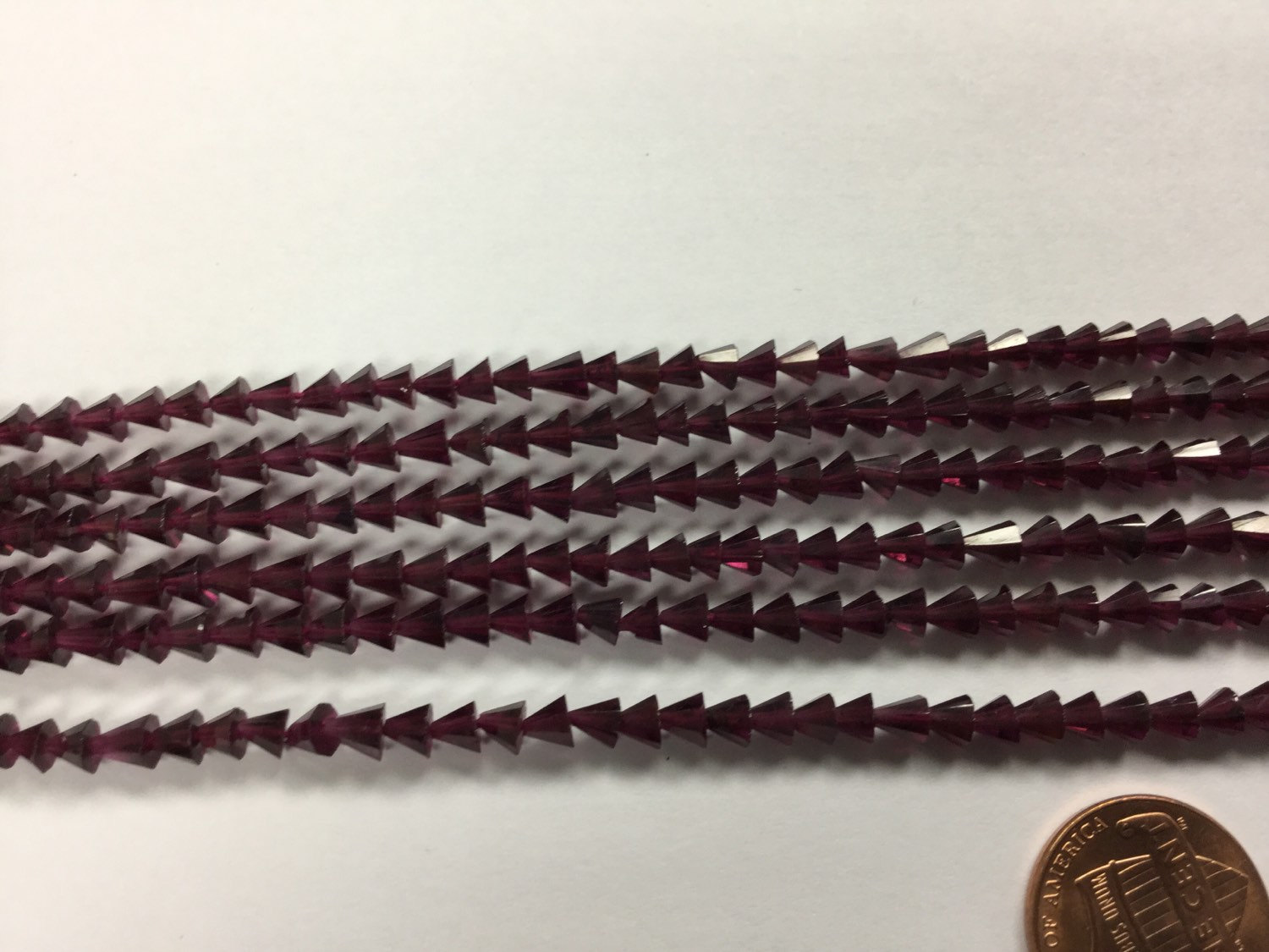 Garnet Cone Cut Faceted