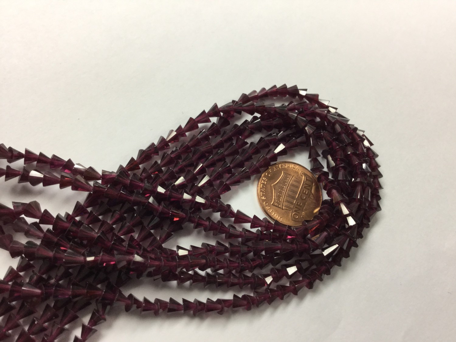 Garnet Cone Cut Faceted