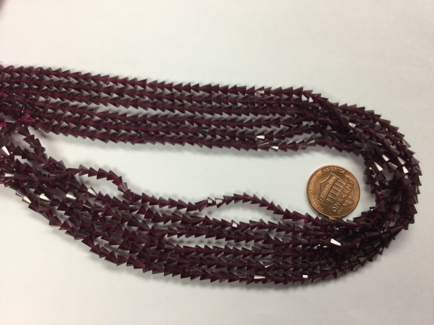 Garnet Cone Cut Faceted