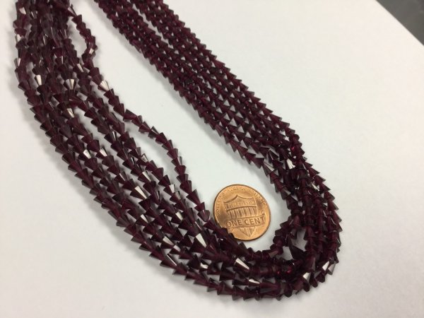 Garnet Cone Cut Faceted