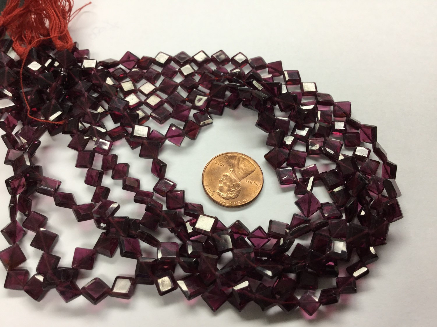 Garnet Kite Cut Faceted