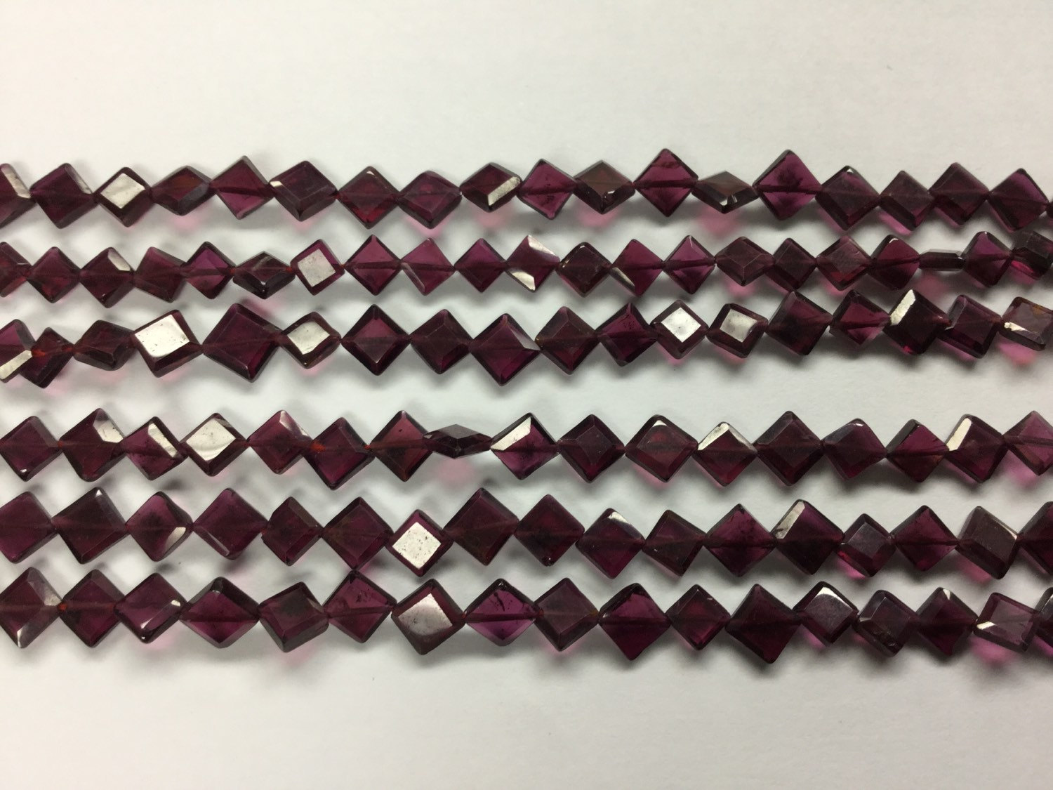 Garnet Kite Cut Faceted