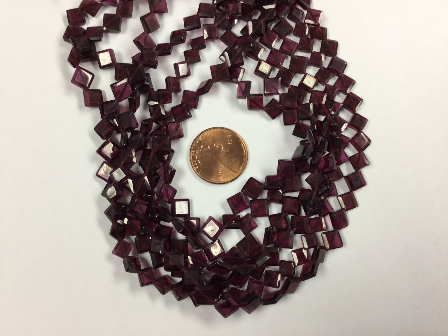 Garnet Kite Cut Faceted