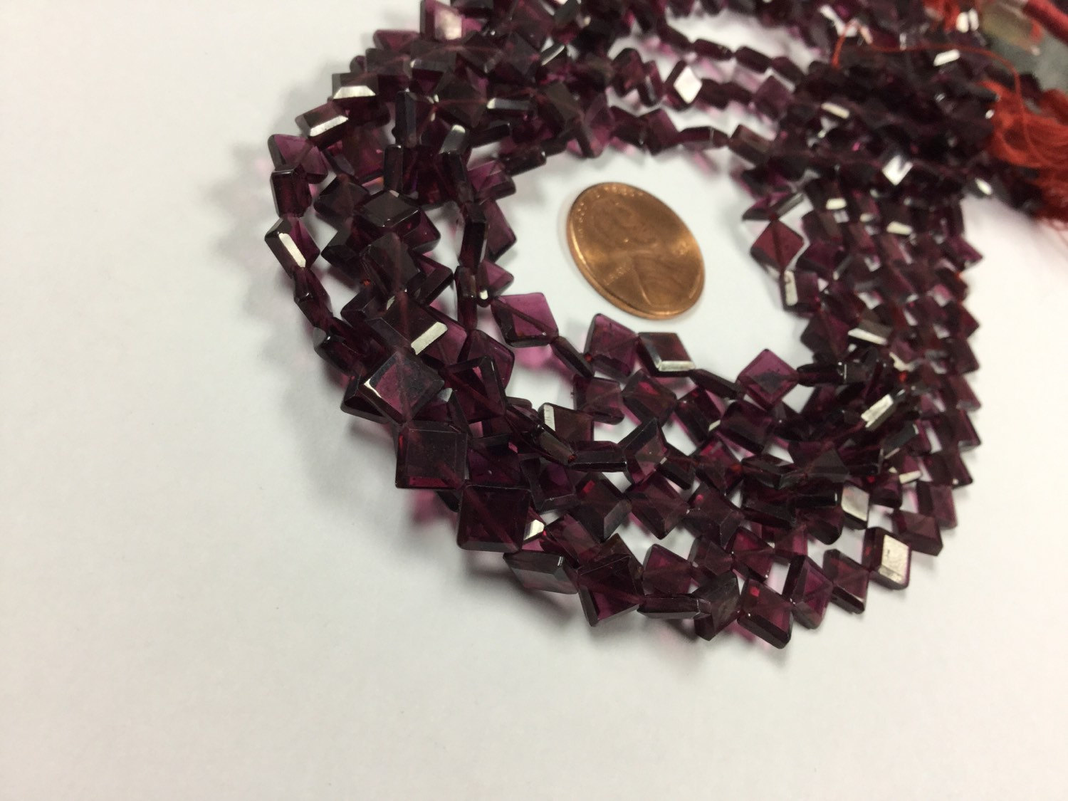 Garnet Kite Cut Faceted