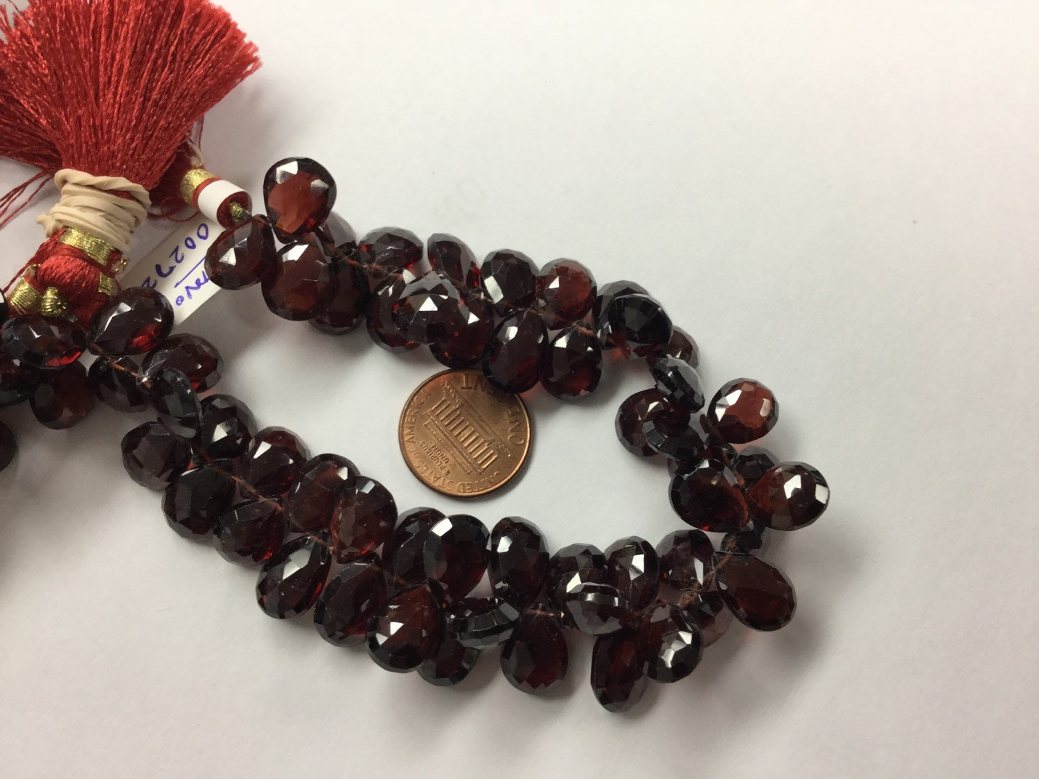 Garnet Pears Faceted