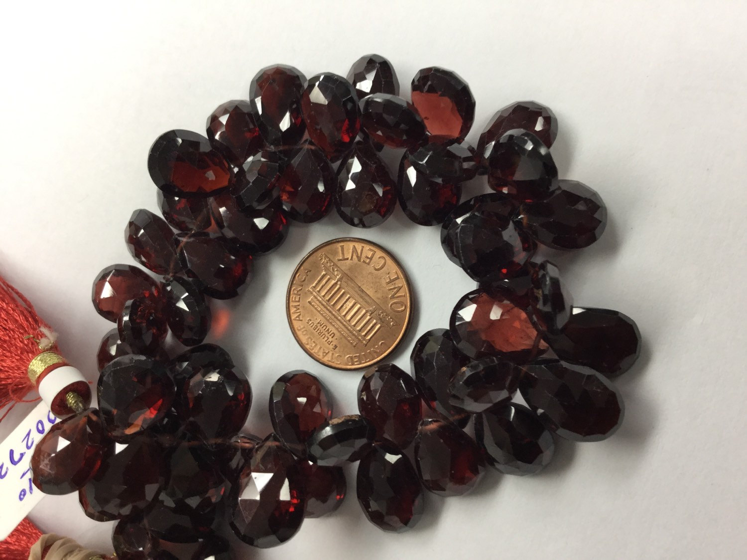 Garnet Pears Faceted