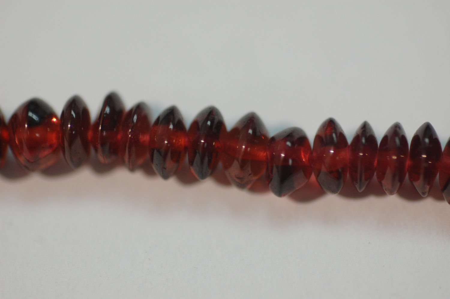 Garnet Rondelle Faceted