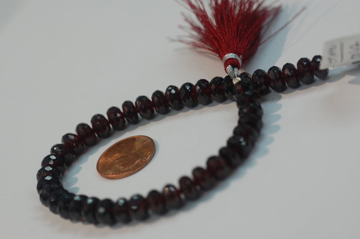 Garnet Rondelle Faceted (Very Beautiful)