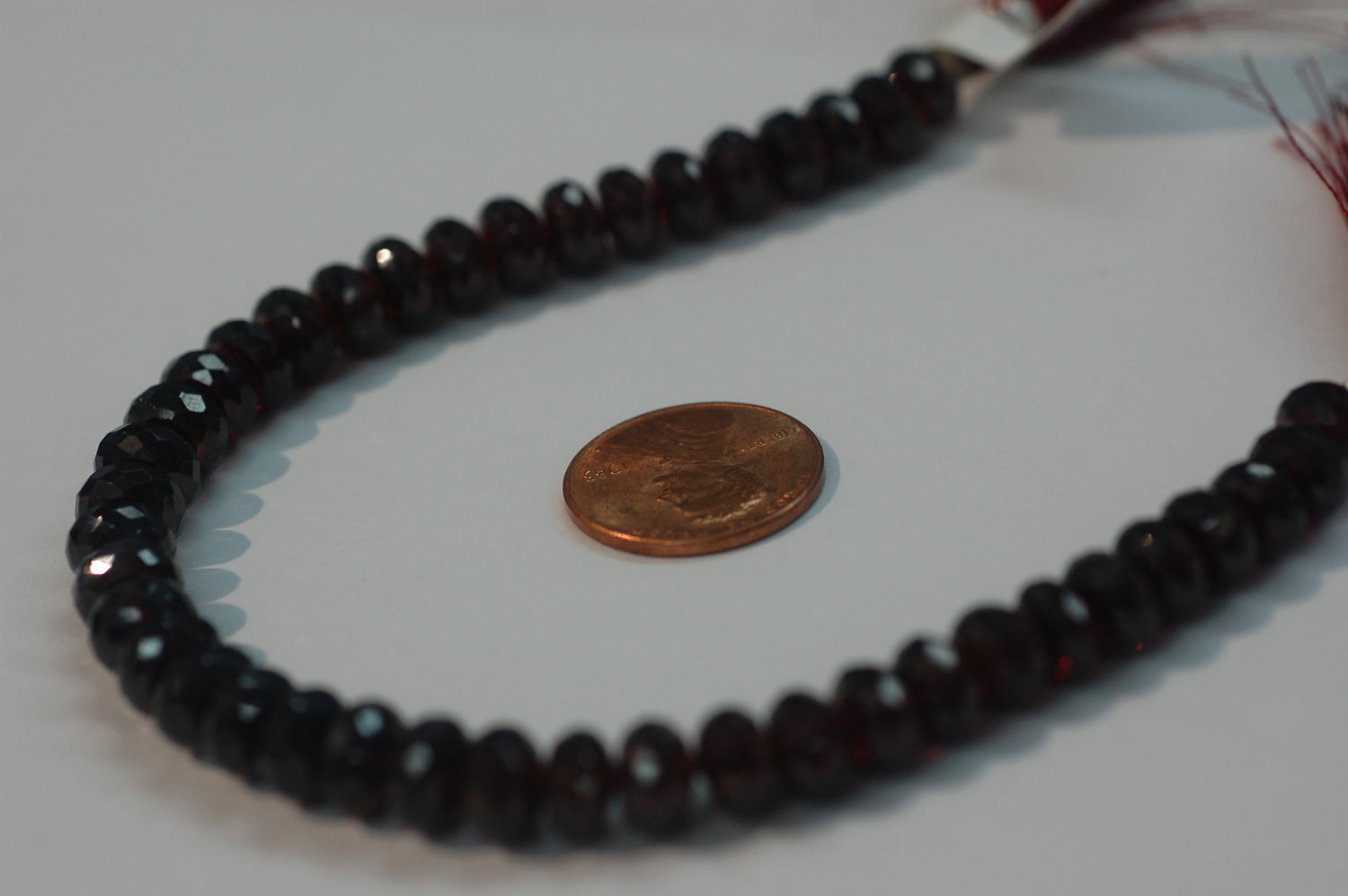 Garnet Rondelle Faceted (Very Beautiful)