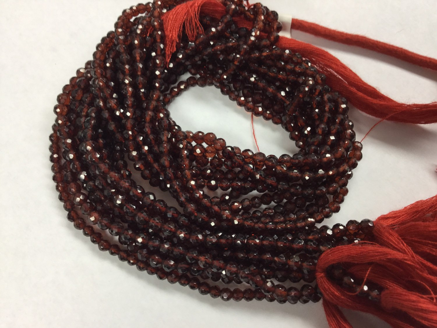 Hessonite Garnet Round Faceted