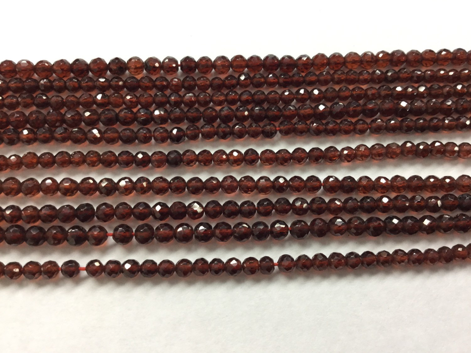 Hessonite Garnet Round Faceted