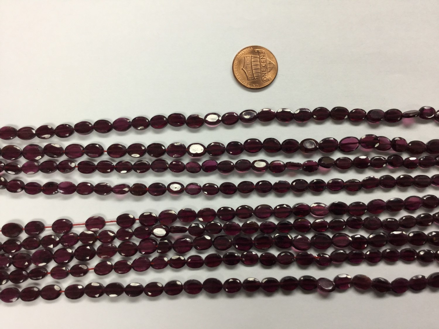 Garnets Ovals Smooth