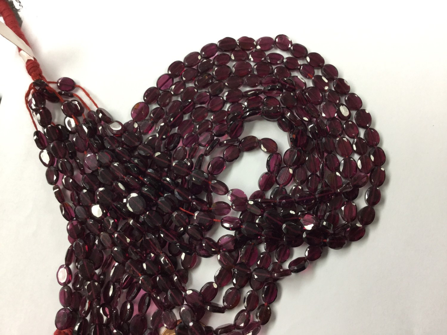 Garnets Ovals Smooth