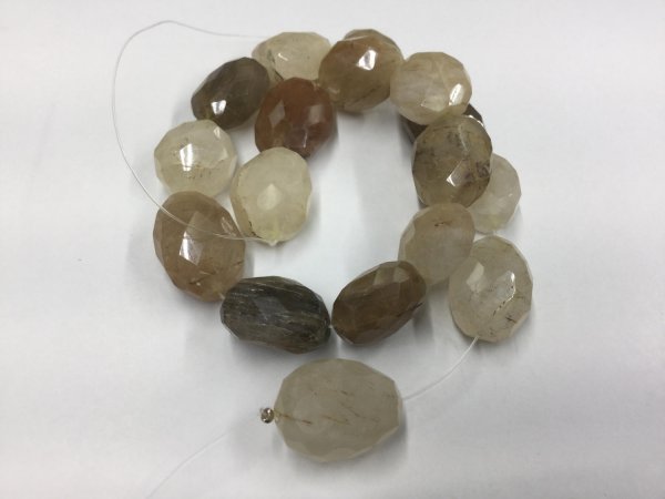 Golden Rutilated Quartz Ovals Faceted