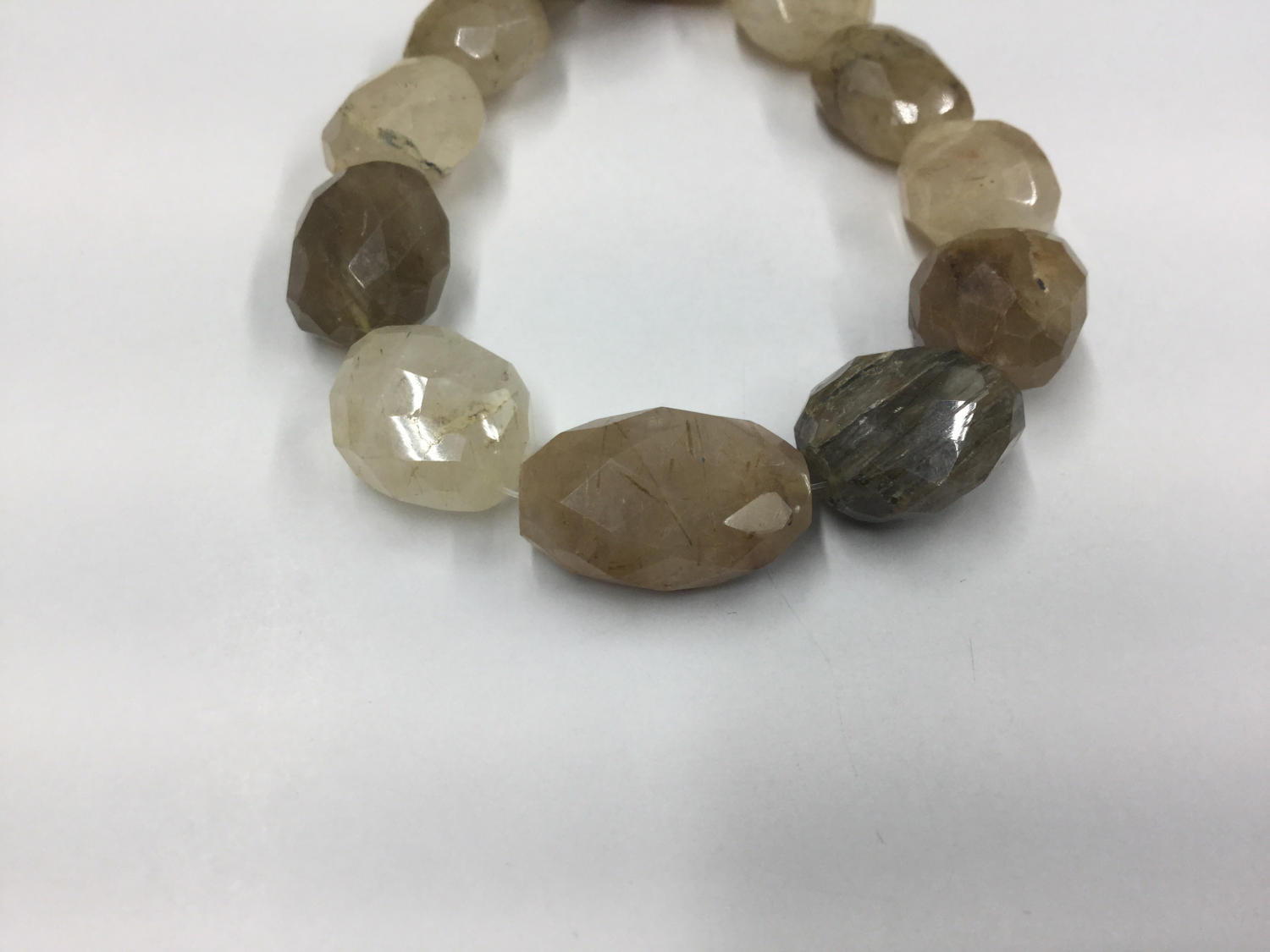 Golden Rutilated Quartz Ovals Faceted
