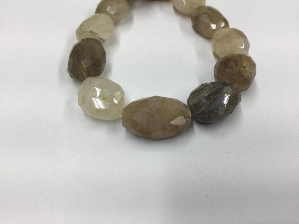Golden Rutilated Quartz Ovals Faceted