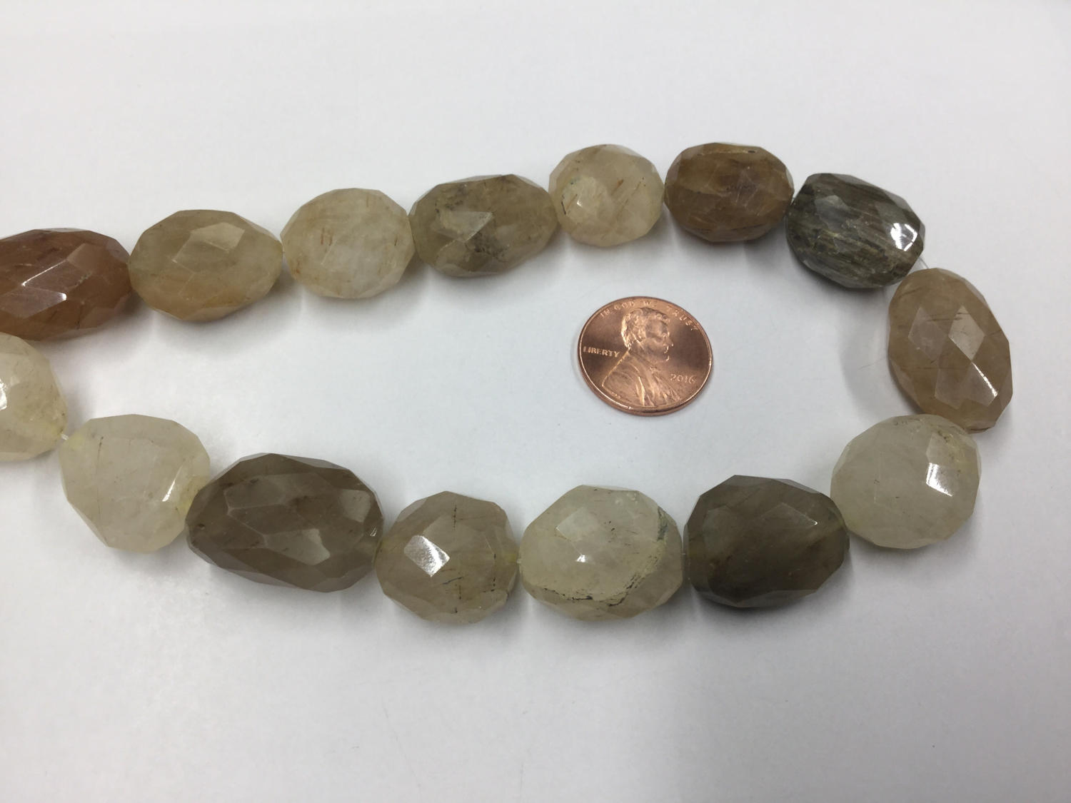 Golden Rutilated Quartz Ovals Faceted